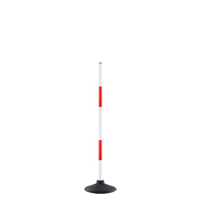 1 meter red and white rod+1kg rubber base