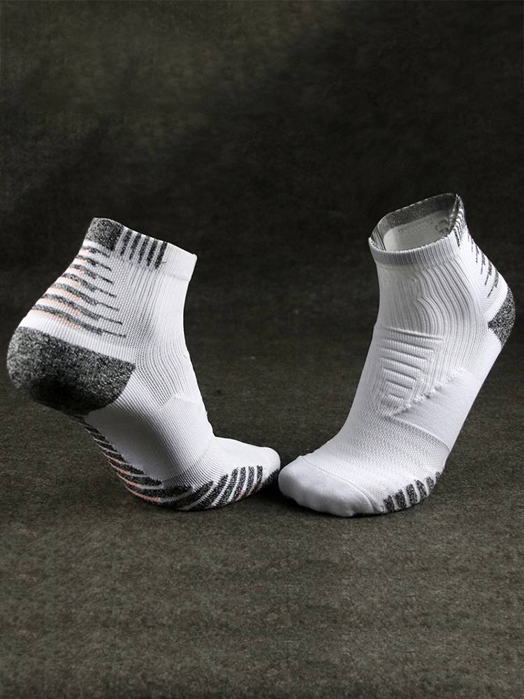 Short -cylinder football training socks resistance and thickened towel bottom, sweat, breathable, ankle sports men's running basketball socks