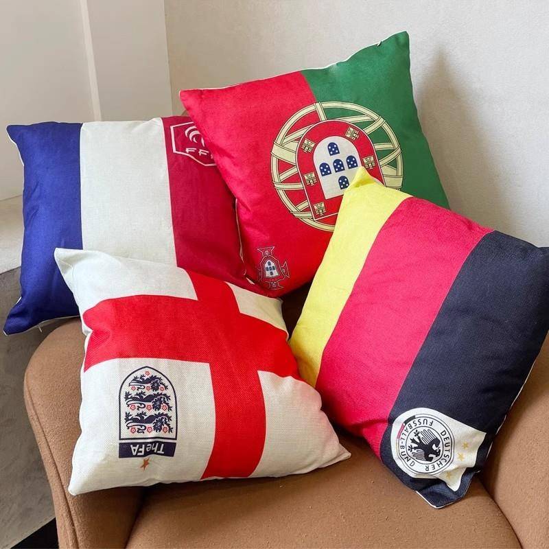 2024 European Cup decoration atmosphere layout Swing football theme supplies in Germany France England pillow pillow pillow pillow