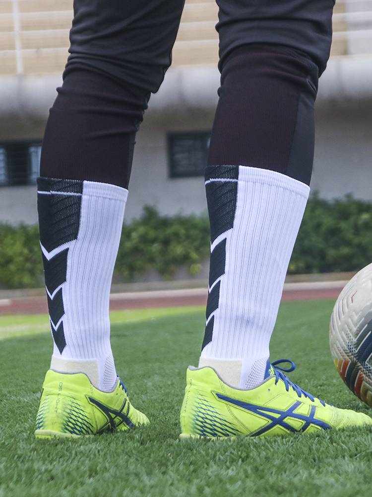 Professional nylon football training socks short tube thickened towel bottom bottom, sweat, wear, abrasion, anti -slide, rubber granules