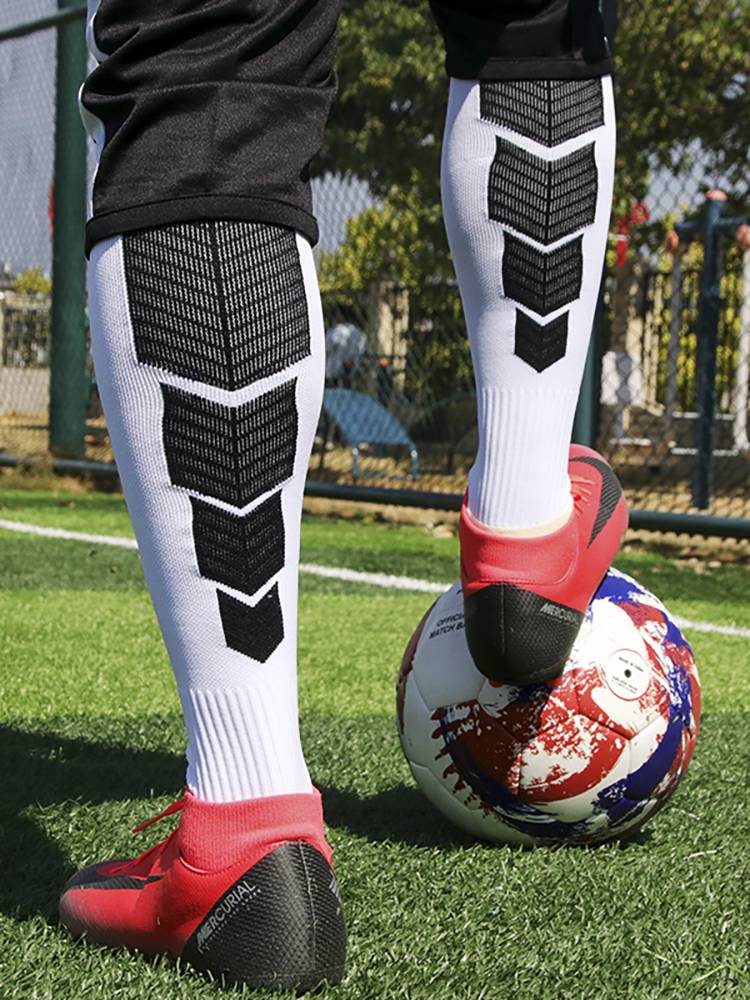 Professional nylon football training socks short tube thickened towel bottom bottom, sweat, wear, abrasion, anti -slide, rubber granules