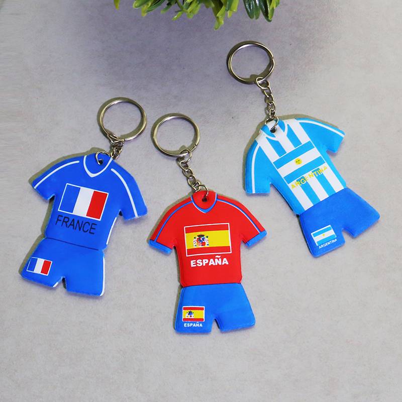 European Cup keychain small gift cute jersey German key pendant promotion fans souvenirs football gifts