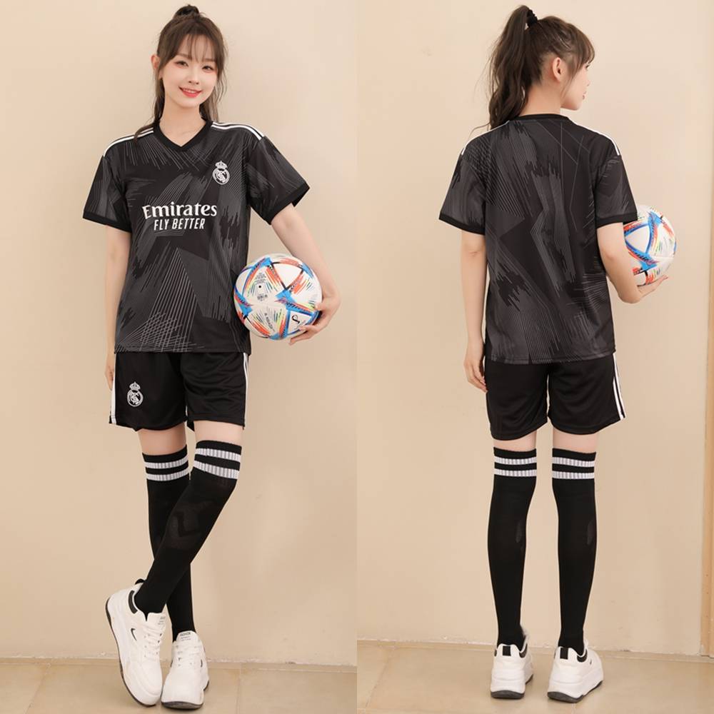 Football uniform women's men's sets of loose student sports competition training clothes custom football jersey children's jersey