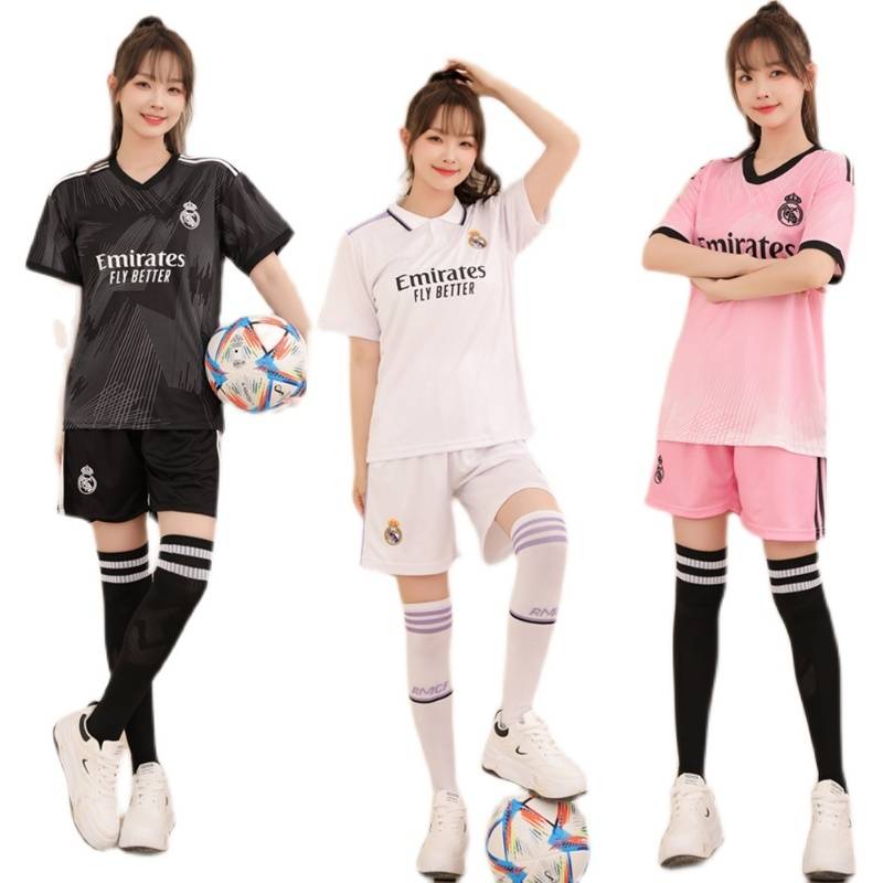 Football uniform women's men's sets of loose student sports competition training clothes custom football jersey children's jersey