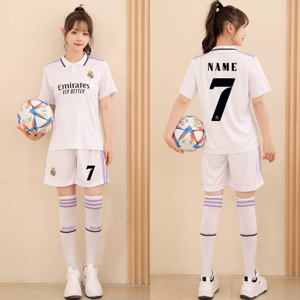 Football uniform women's men's sets of loose student sports competition training clothes custom football jersey children's jersey