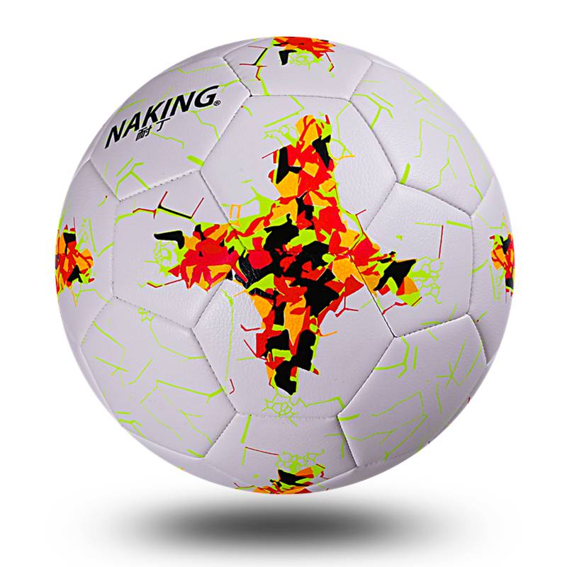 Football authentic Bingding soft leather primary and secondary school students on campus middle school entrance examination young children, abrasion, black and white thick No. 4 5