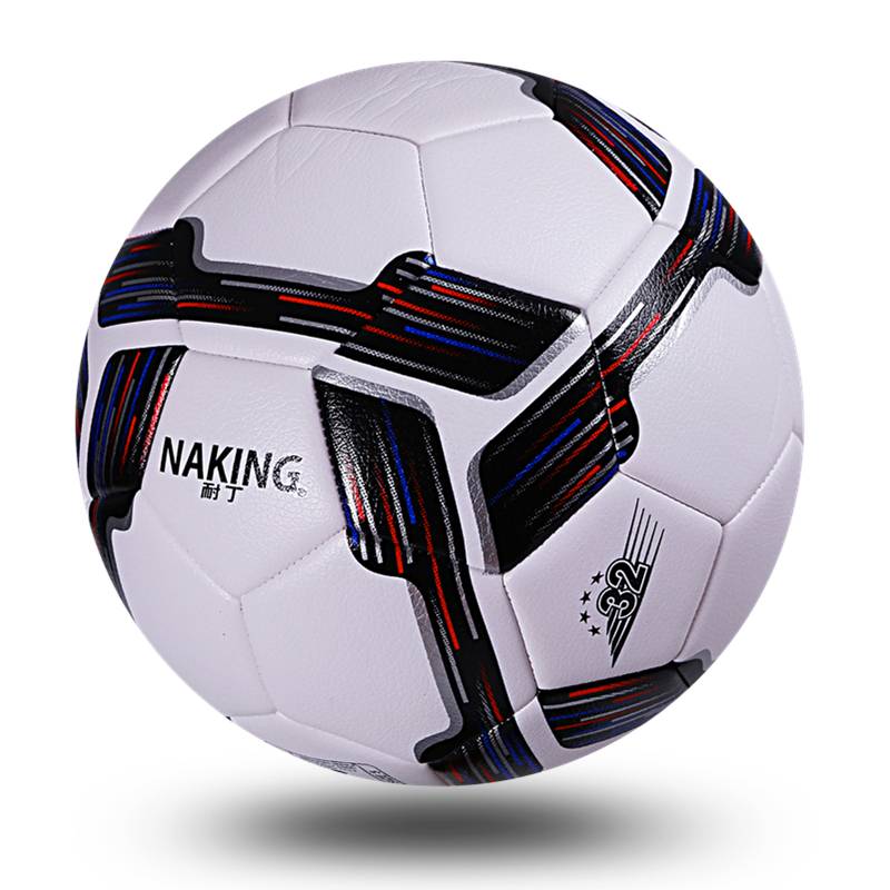 Football authentic Bingding soft leather primary and secondary school students on campus middle school entrance examination young children, abrasion, black and white thick No. 4 5