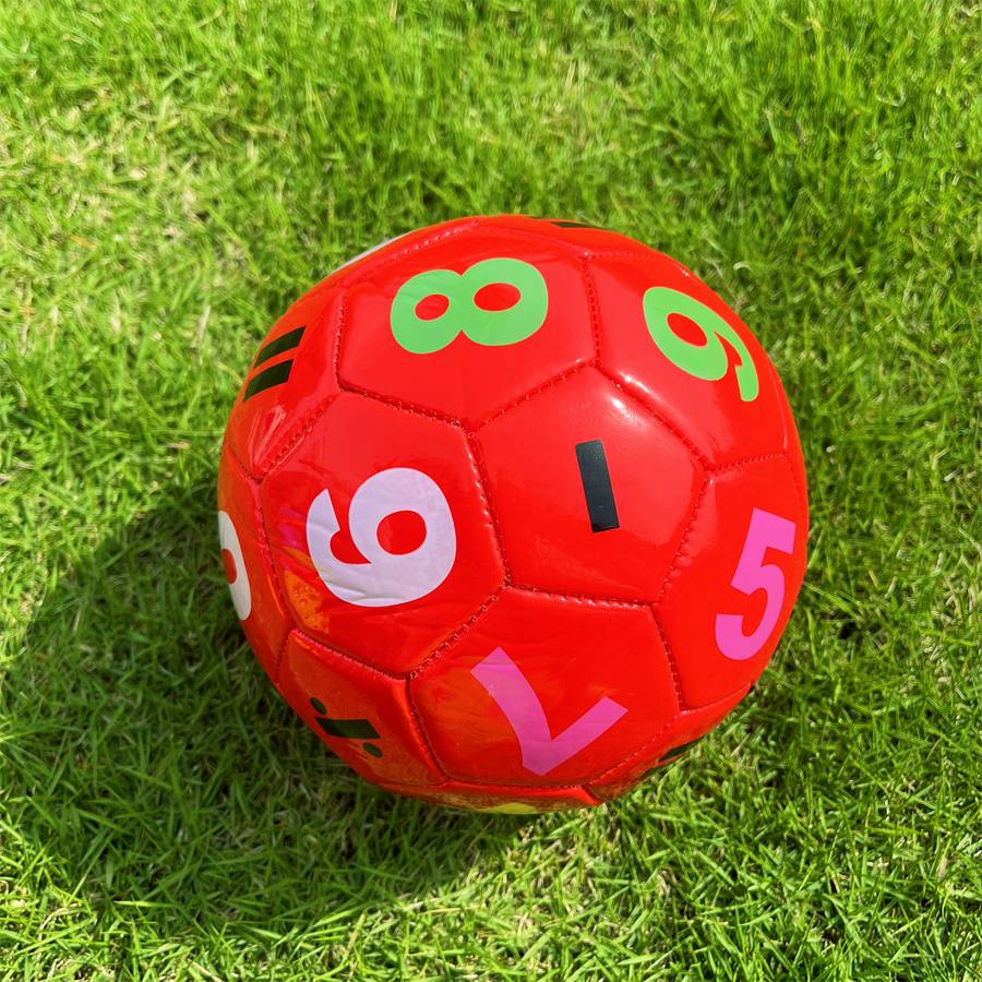 Children's special puzzle digital small ball colorful kindergarten baby learning color inflatable environmental protection toy football