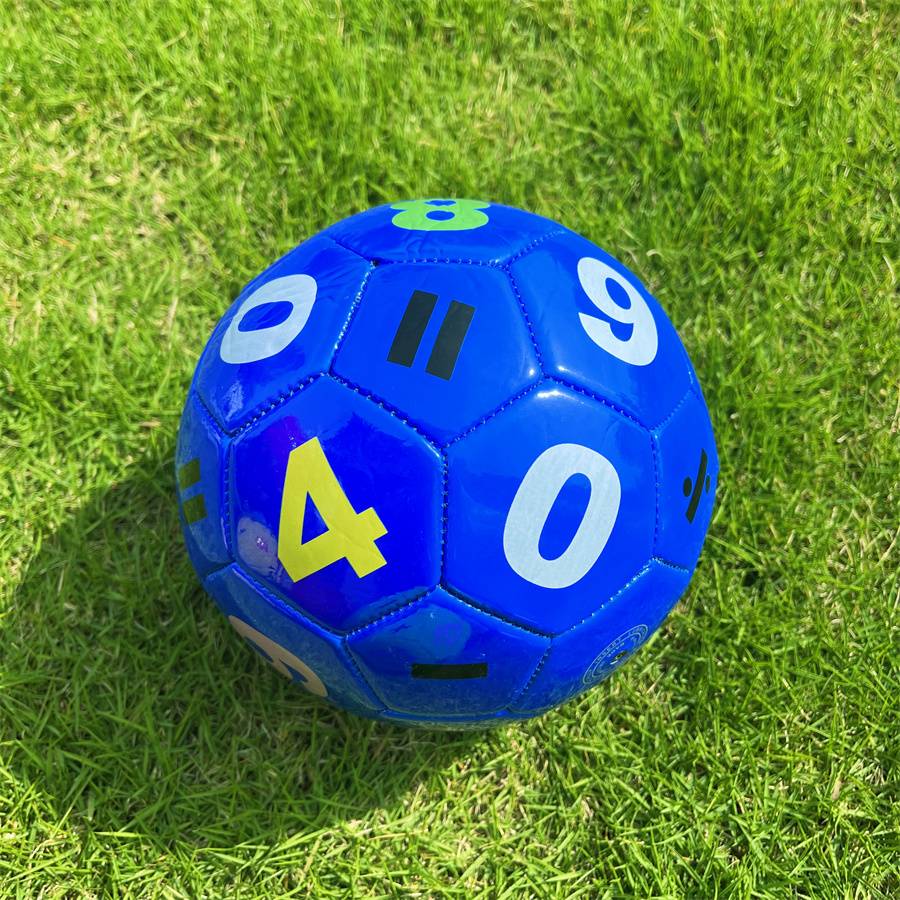 Children's special puzzle digital small ball colorful kindergarten baby learning color inflatable environmental protection toy football