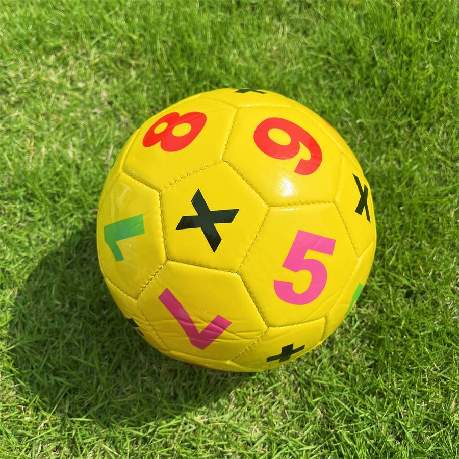 Children's special puzzle digital small ball colorful kindergarten baby learning color inflatable environmental protection toy football