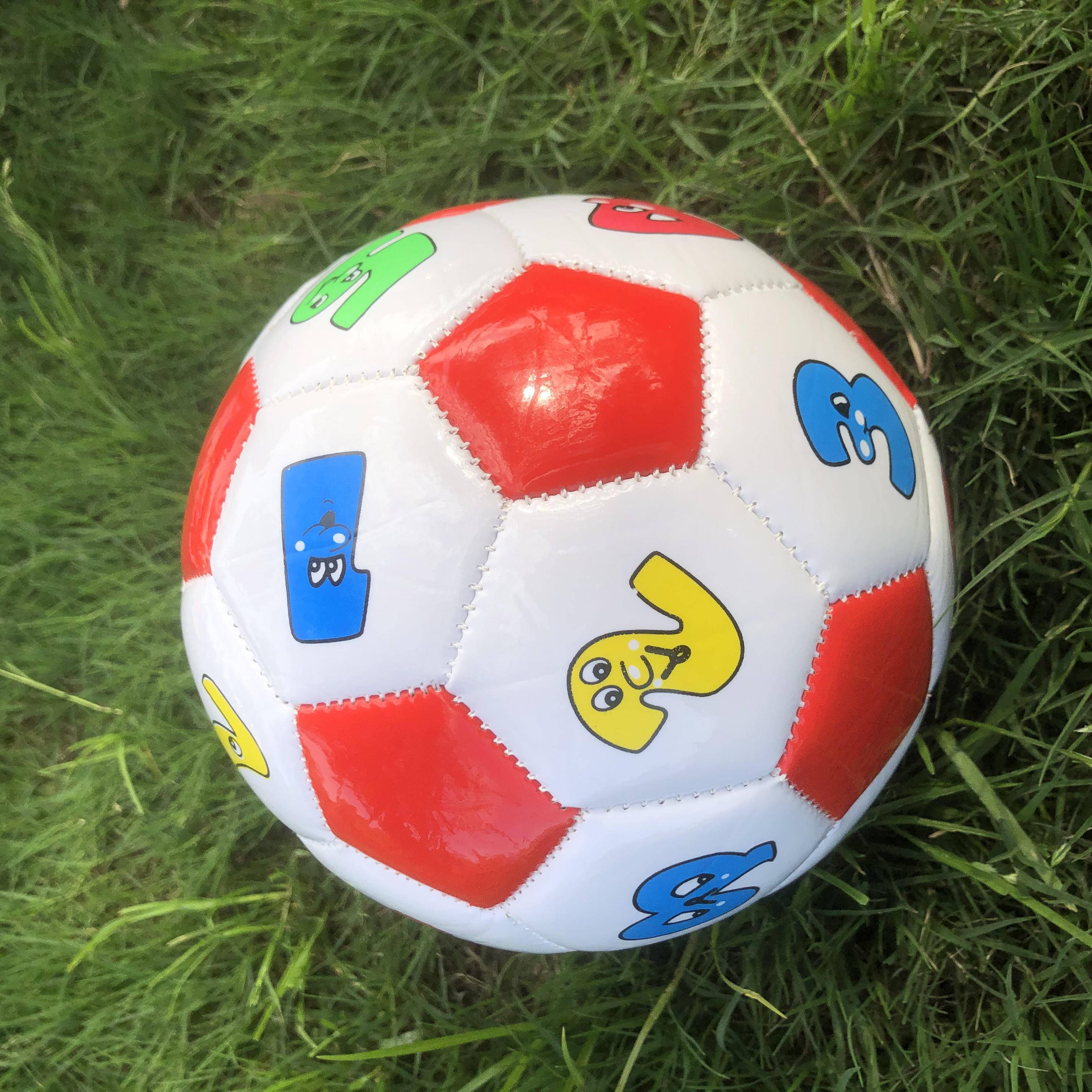 Children's special puzzle digital small ball colorful kindergarten baby learning color inflatable environmental protection toy football