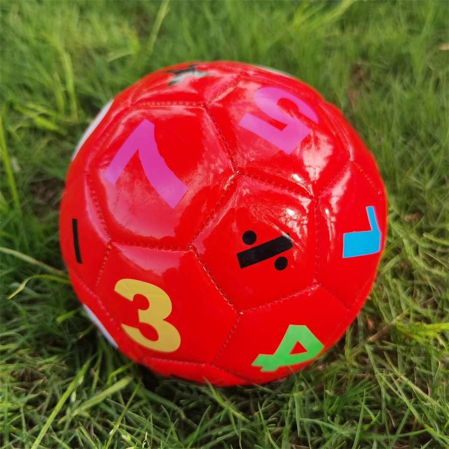 Children's special puzzle digital small ball colorful kindergarten baby learning color inflatable environmental protection toy football