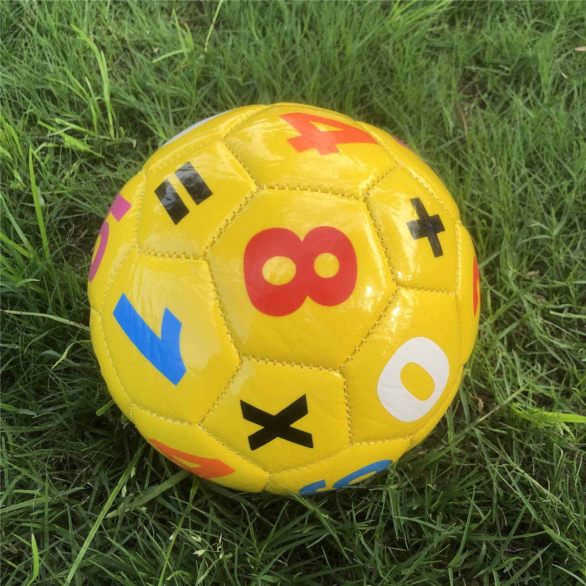 Children's special puzzle digital small ball colorful kindergarten baby learning color inflatable environmental protection toy football