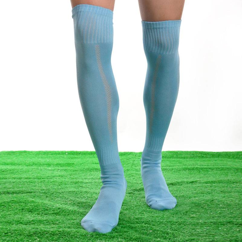 Soccer stockings, adult stockings, slid through the knee