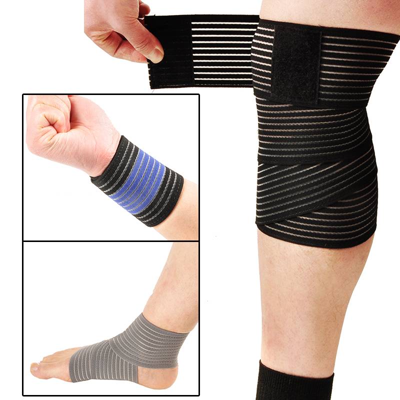 Plastic bandage from sticky wrist care, ankle, elbow, running training knee pads wrapped, pressed legs, waist and waist, men and women