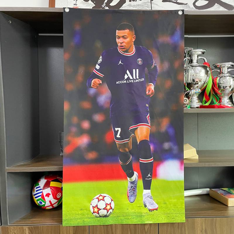 European Cup 2024 Football Championship Bar Lottery Store Wall Decoration Flag French Portuguese Banner