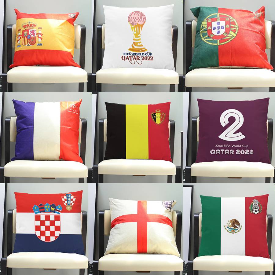 The European Cup Hui Star Star Spanish Fan Football Club National Team Pillow Pillow Cushion Wine Decoration Products