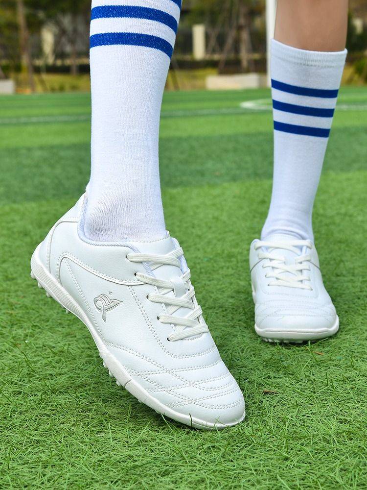 Children's football shoe broken nail TF men and women primary and secondary school students training shoes pink girls indoor anti -impact low gang