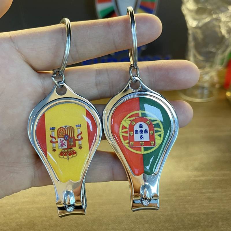 European Cup small gift 2024 German football theme atmosphere pendant jewelry promotion fans products keychain