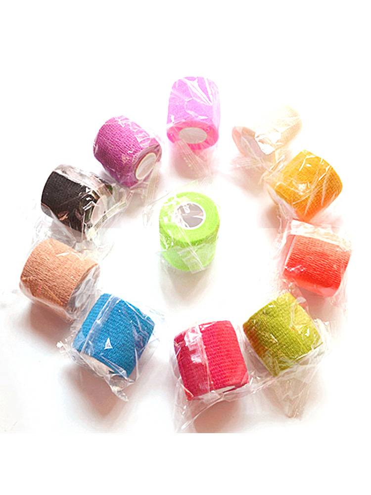 Elastic self -stick bandage football feather blue ball scar sports elastic bandage bandage wrist -to -knee elbow to protect the ankle