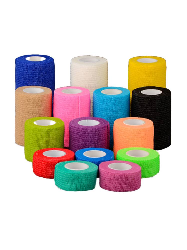 Elastic self -stick bandage football feather blue ball scar sports elastic bandage bandage wrist -to -knee elbow to protect the ankle