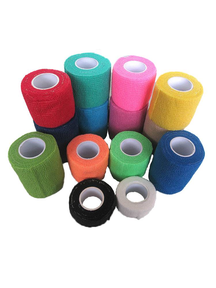 Elastic self -stick bandage football feather blue ball scar sports elastic bandage bandage wrist -to -knee elbow to protect the ankle