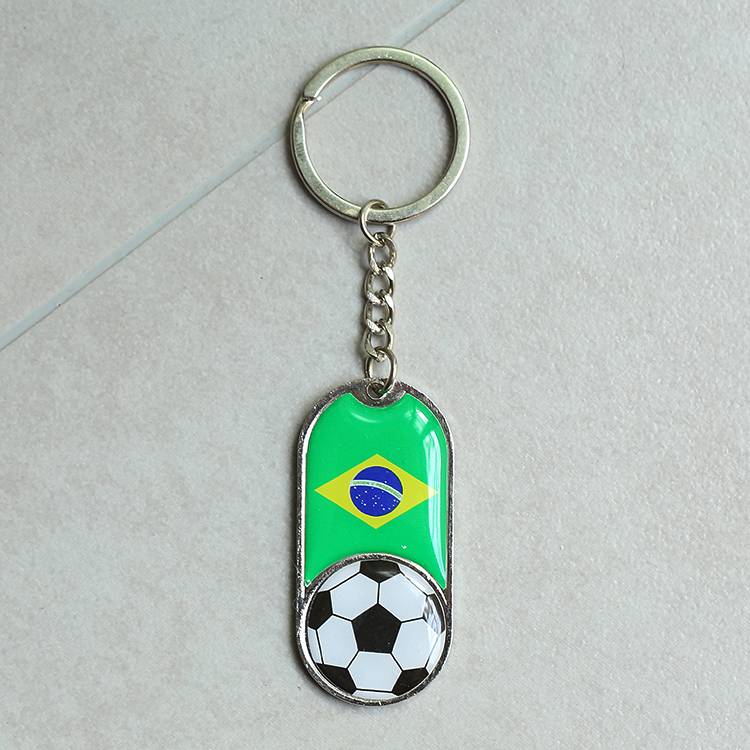 European Cup Mini Cute Football Decoration Pendant Personal Metal Key Buckle Fan Products Football Team Souvenirs