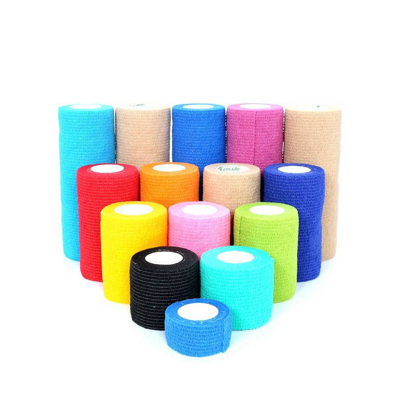 Elastic self -viscosity bandage sports elastic wrist care, knee, ankle, foot basketball pet tape scars fixed pressure