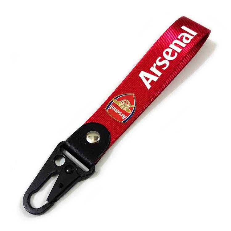 Soccer de la Arsenalivorpe book bag with a key button on it