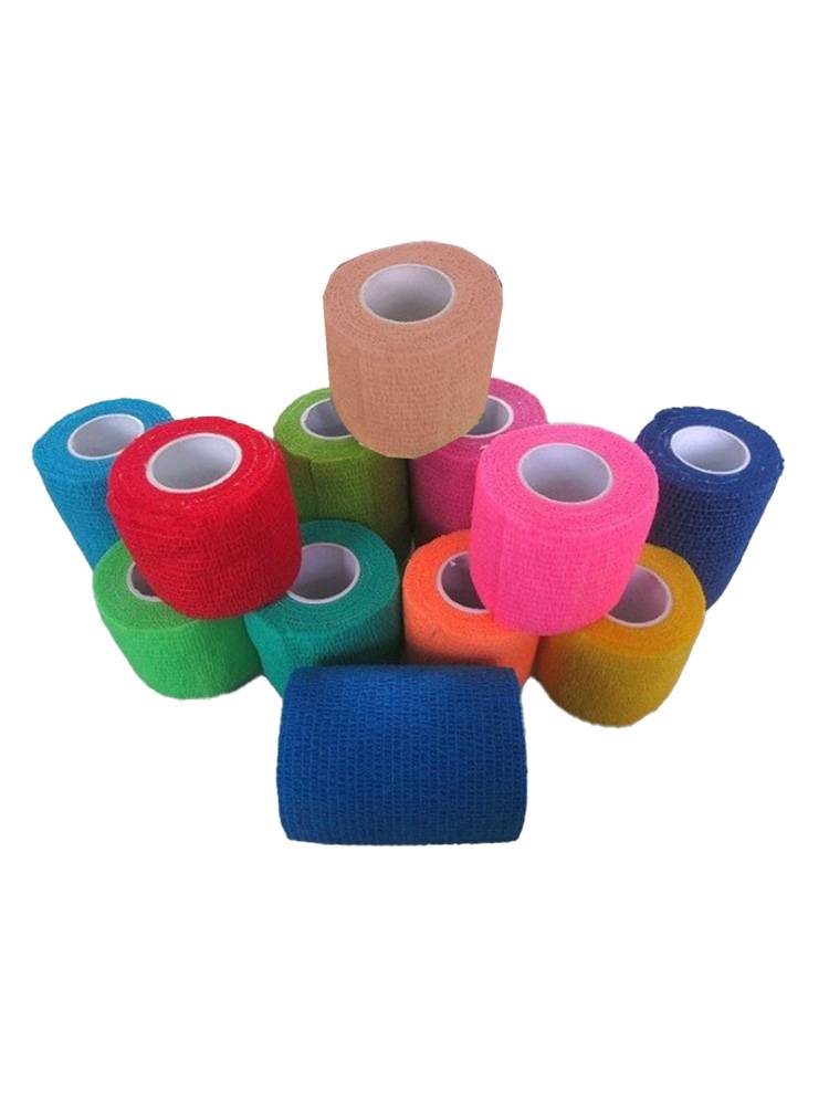 Elastic sports self -stick bandage football blue ball scar plus pet elastic bandage bandage wrist and knee, elbow, ankle care