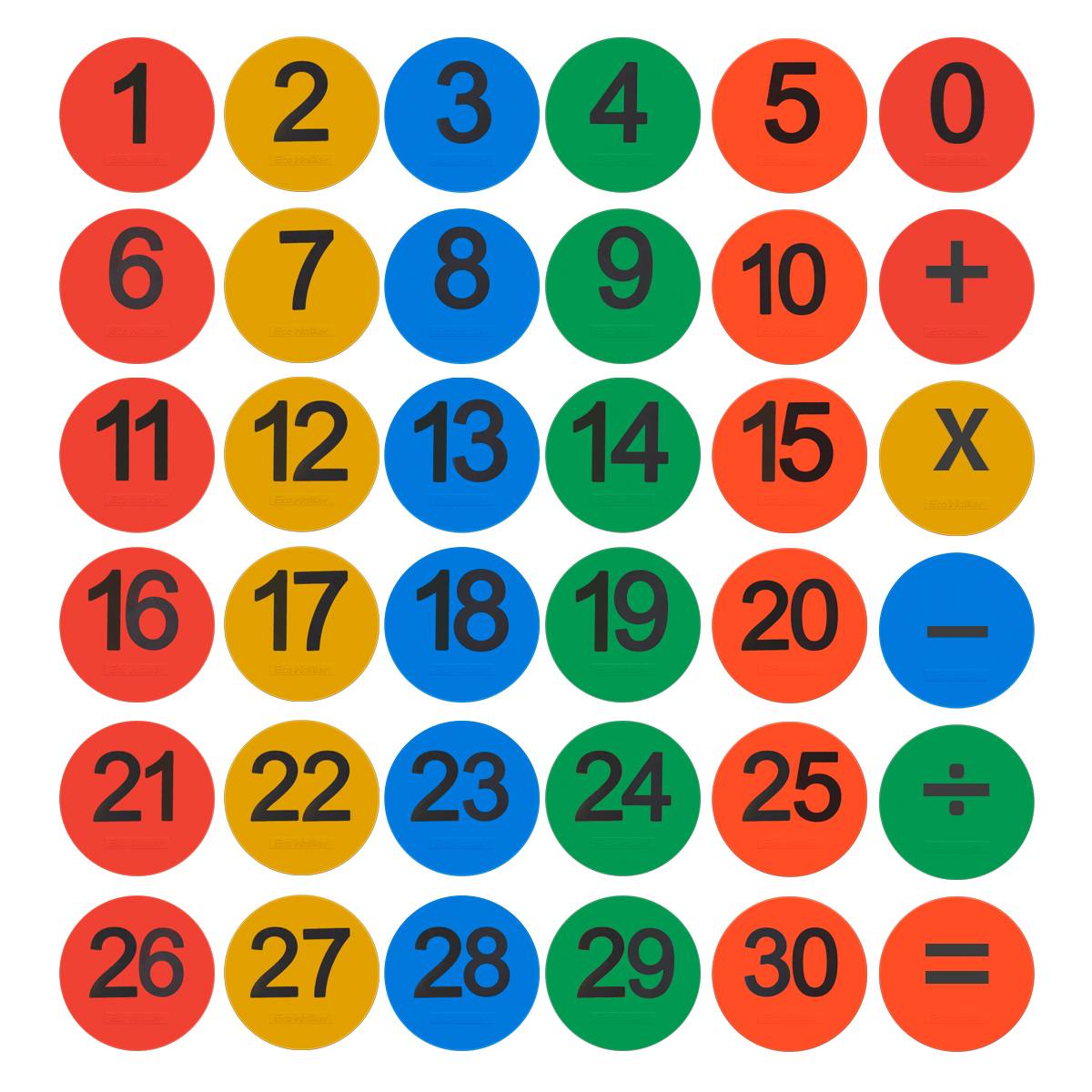 10cm digital disc+symbol (36 pieces)