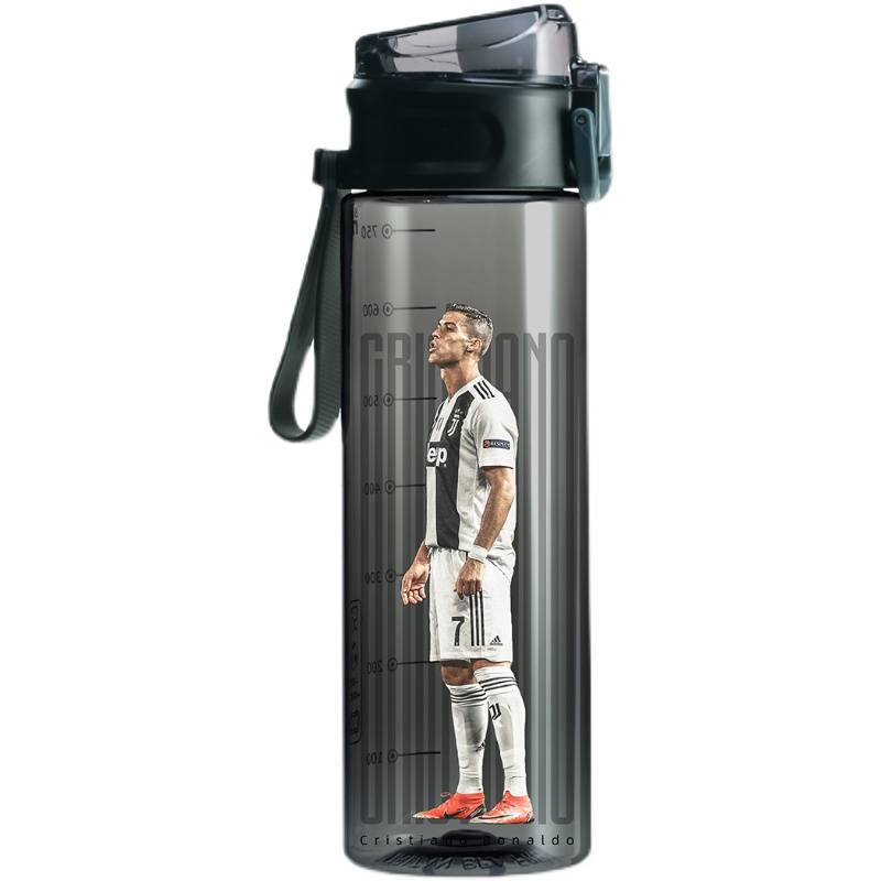 vthlet custom C Ronmesi Football Fan Tritan Material 850ml Plastic Water Cup Tea is resistant to high temperature