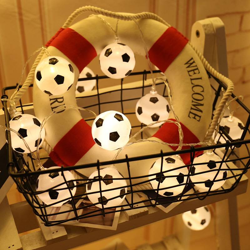 European Cup theme decorative LED football light festival atmosphere light string shop room bar courtyard layout supplies