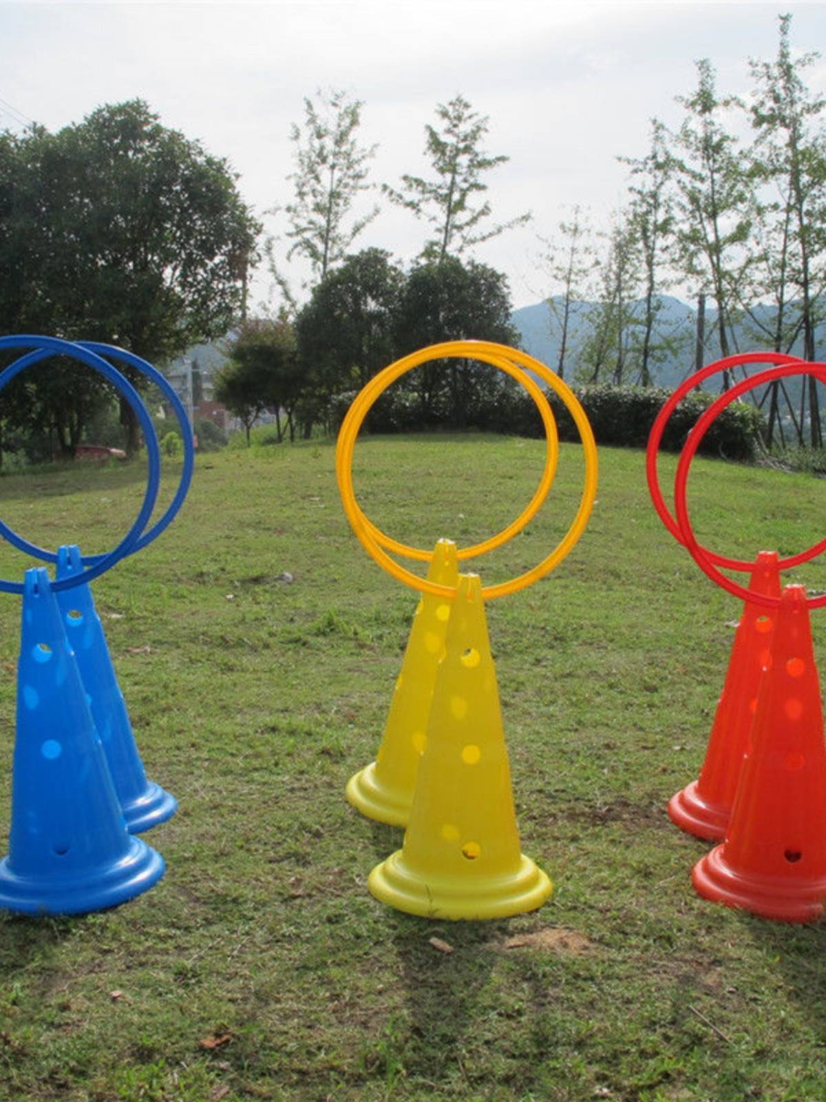 52cm round -bottomed logo barrel football training equipment Taekwondo obstacle road 52 cm thickened logo tapers