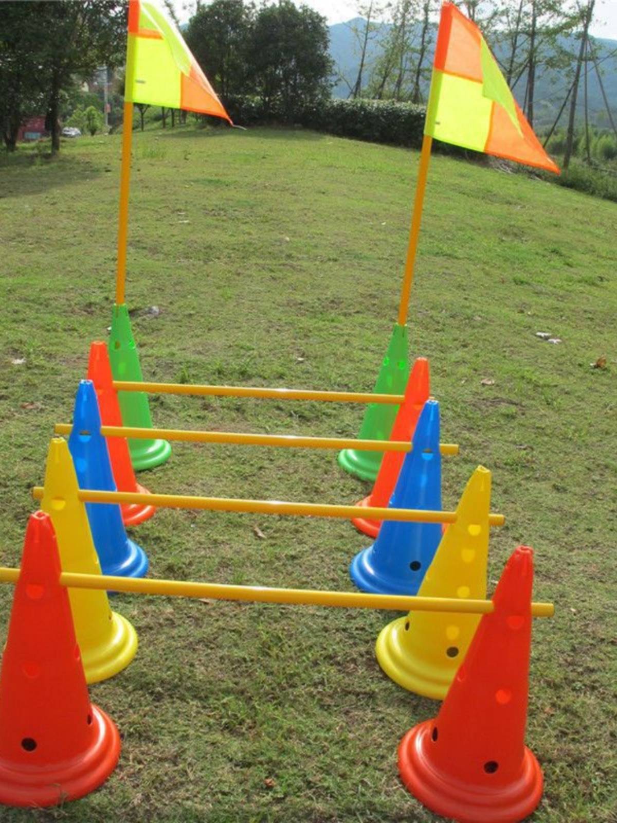 52cm round -bottomed logo barrel football training equipment Taekwondo obstacle road 52 cm thickened logo tapers