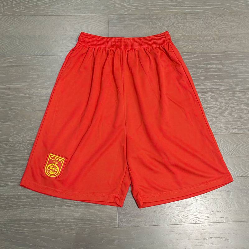 Summer football shorts men's running fitness outdoor sports fast dry and breathable and loose national training pants printed