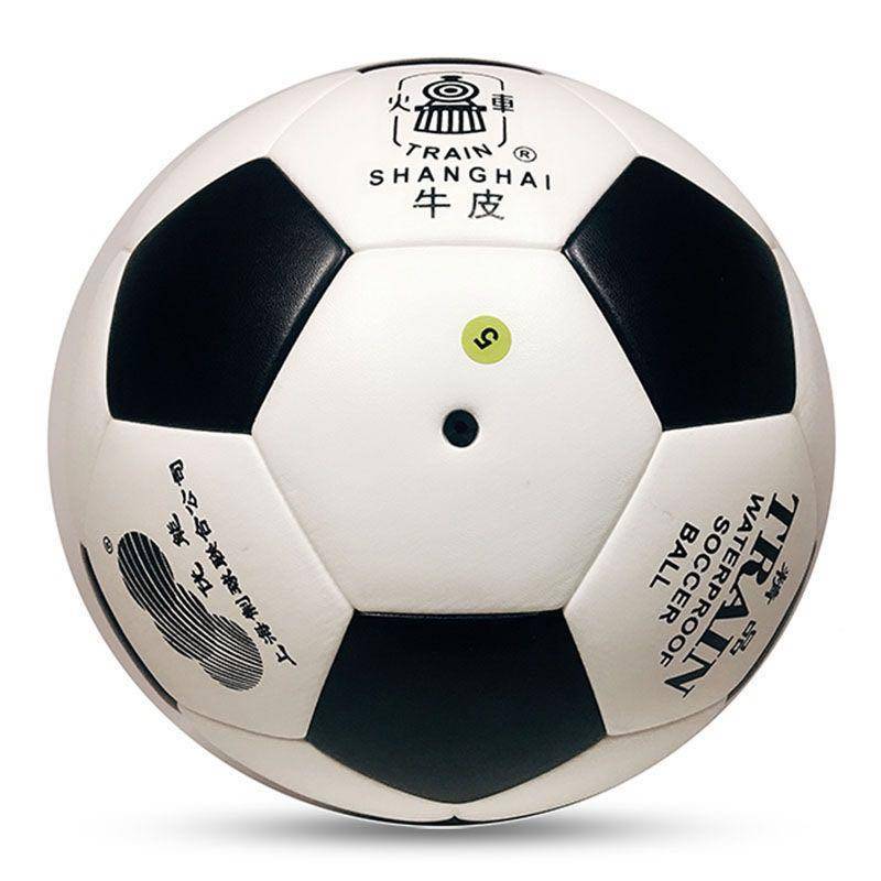 Locomotive Football Football 5 wear -resistant football pure leather leather leather control ball number big resistance
