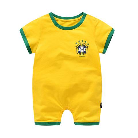 Empty and children's football clothing, Summer Argentine Messi Real Madrid No. 7 Harland short -sleeved pure cotton agreed baby jersey