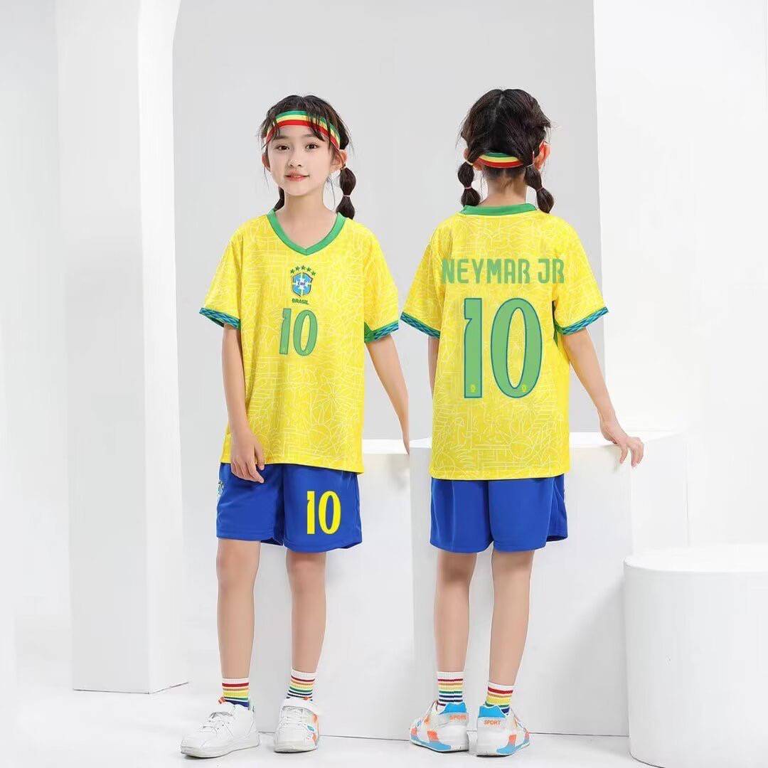 Empty and children's football clothing, Summer Argentine Messi Real Madrid No. 7 Harland short -sleeved pure cotton agreed baby jersey
