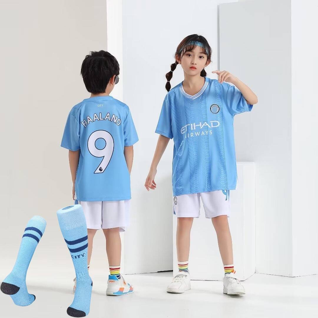 Empty and children's football clothing, Summer Argentine Messi Real Madrid No. 7 Harland short -sleeved pure cotton agreed baby jersey