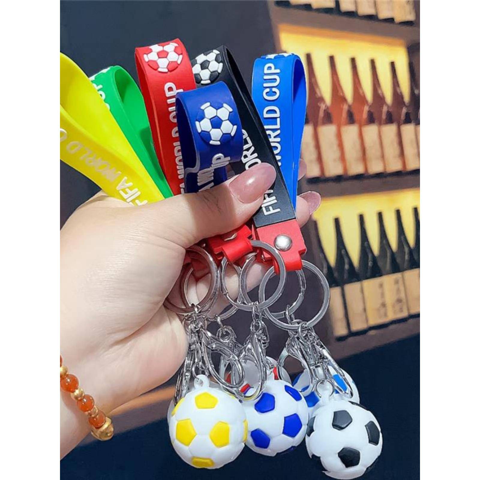 Essence2024 European Cup keychain football pendant accessories fans products peripheral commemorative event promotional gift creation