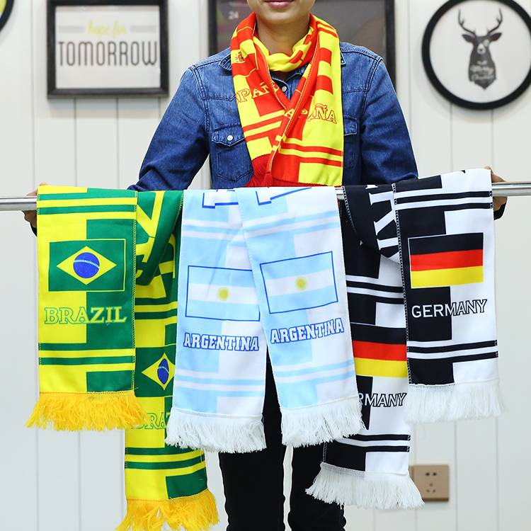 2024 European Cup Brazil, France, Germany, Portugal Spanish football scarf bibra decoration fans products