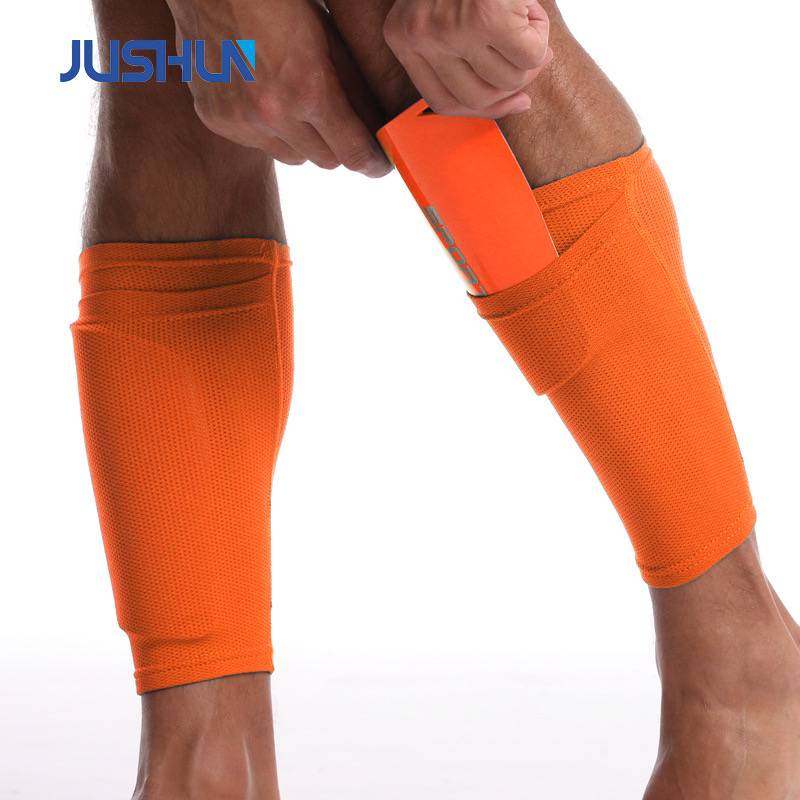 Double -layer breathable football leg protection board socks set men's middle tube legs and socks fixed sets plugs set football anti -slip sock set