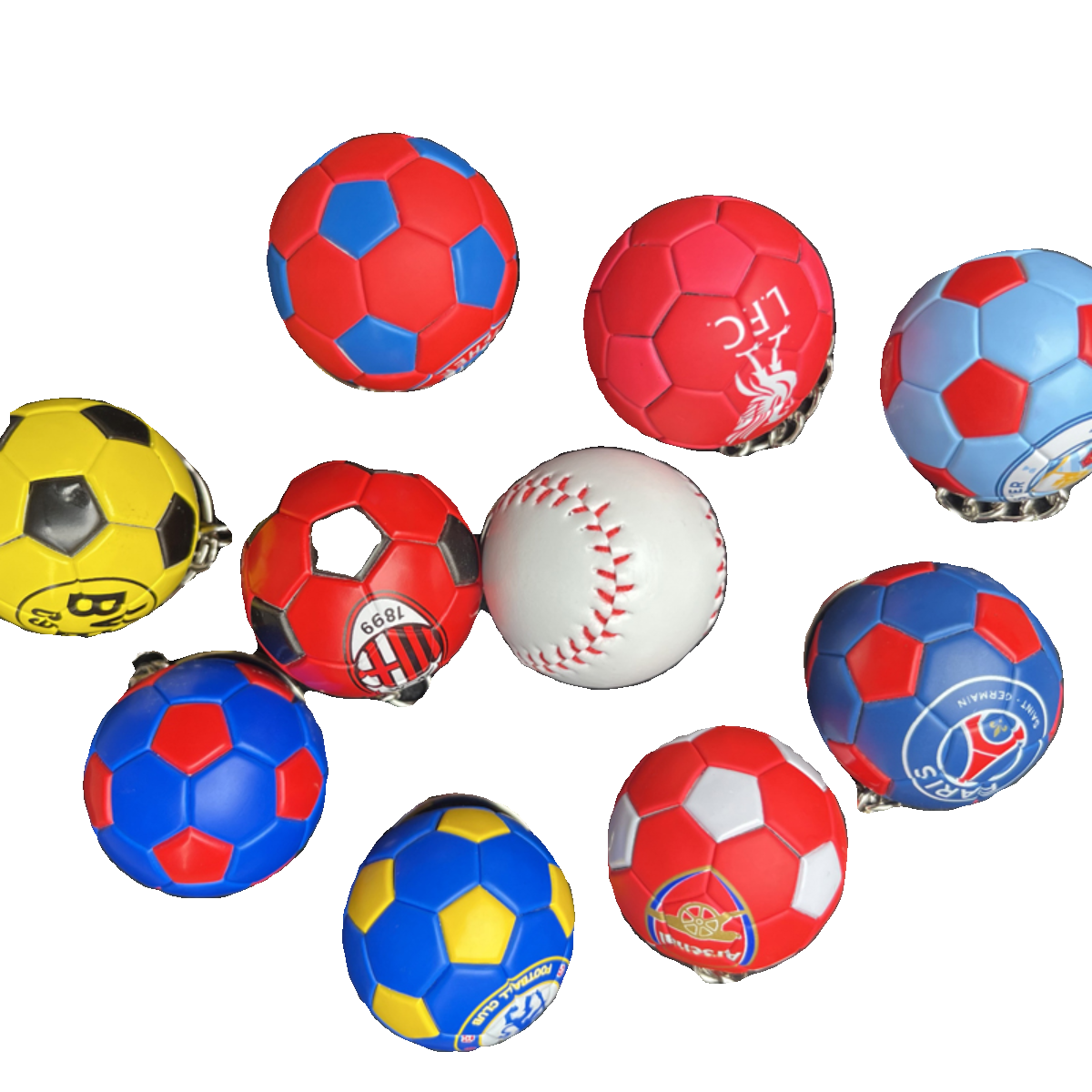 Barcelona Juventus Paris Manchester United Football Club team keychain car schoolbag pendant jewelry students
