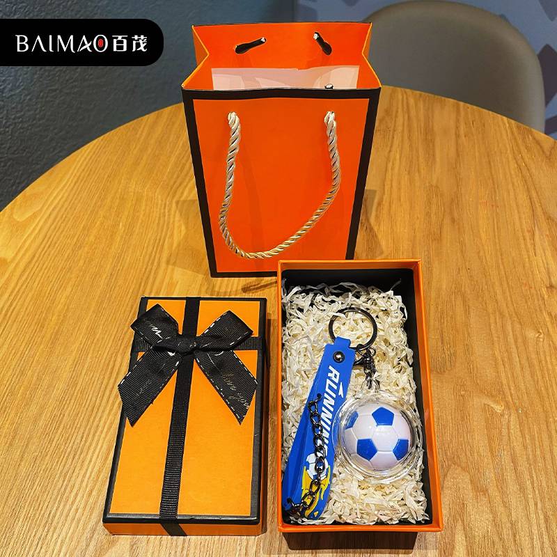 Football Caps-Blue 【Orange Gift Box+Gift Bag】