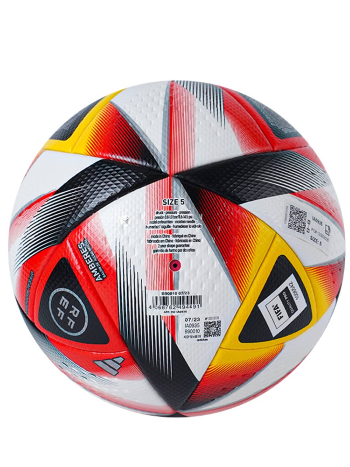 Huangbei Adidas Spanish cooperation model A standard 60th year commemorative game thermal bonding 5 football IA0935