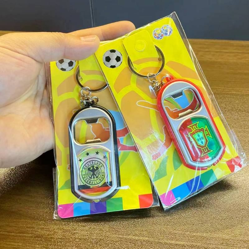 European Cup Bottle KTV Bar Barbecue Restaurant Football Sports Competition Fans peripheral supplies keychain commemorative