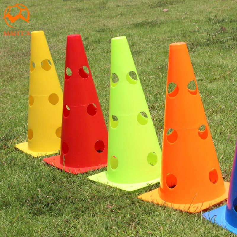 32cm logo barrel barrier football training cross -column multi -functional agile column stand can be adjusted height Lanqi