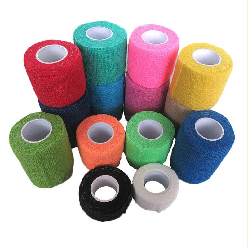 Elastic sports self -stick bandage football blue ball scar plus pet elastic bandage bandage wrist and knee, elbow, ankle care