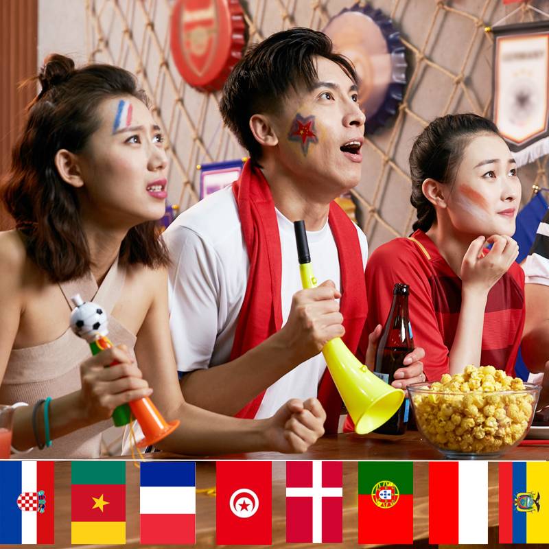 New German European Cup football banner background decorative supplies club bar party party scene layout laying flag